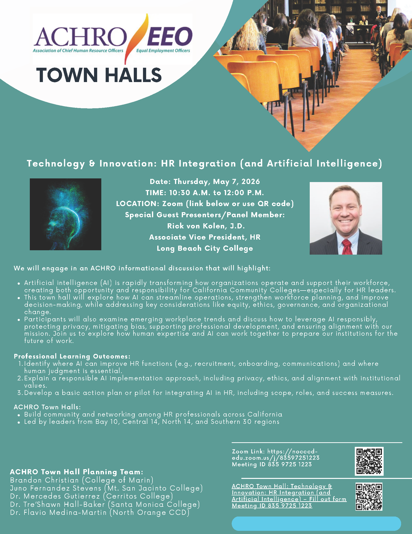 ACHRO Town Hall - Technology & Innovation: HR Integration (and Artificial Intelligence)